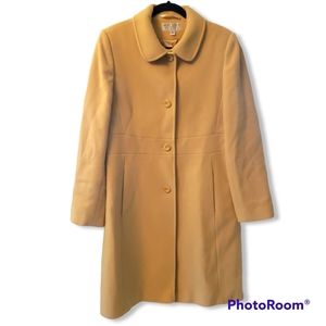 Larry Levine Design || Pale Yellow Women's Dress Coat || Size 12